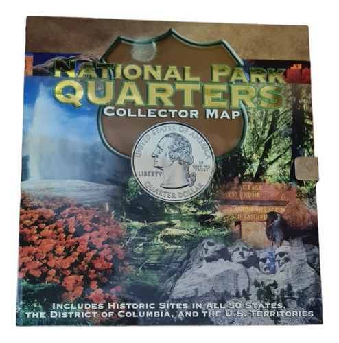 Album Mapa Quarters Whitman Cuartos Parques  2010 - 2021