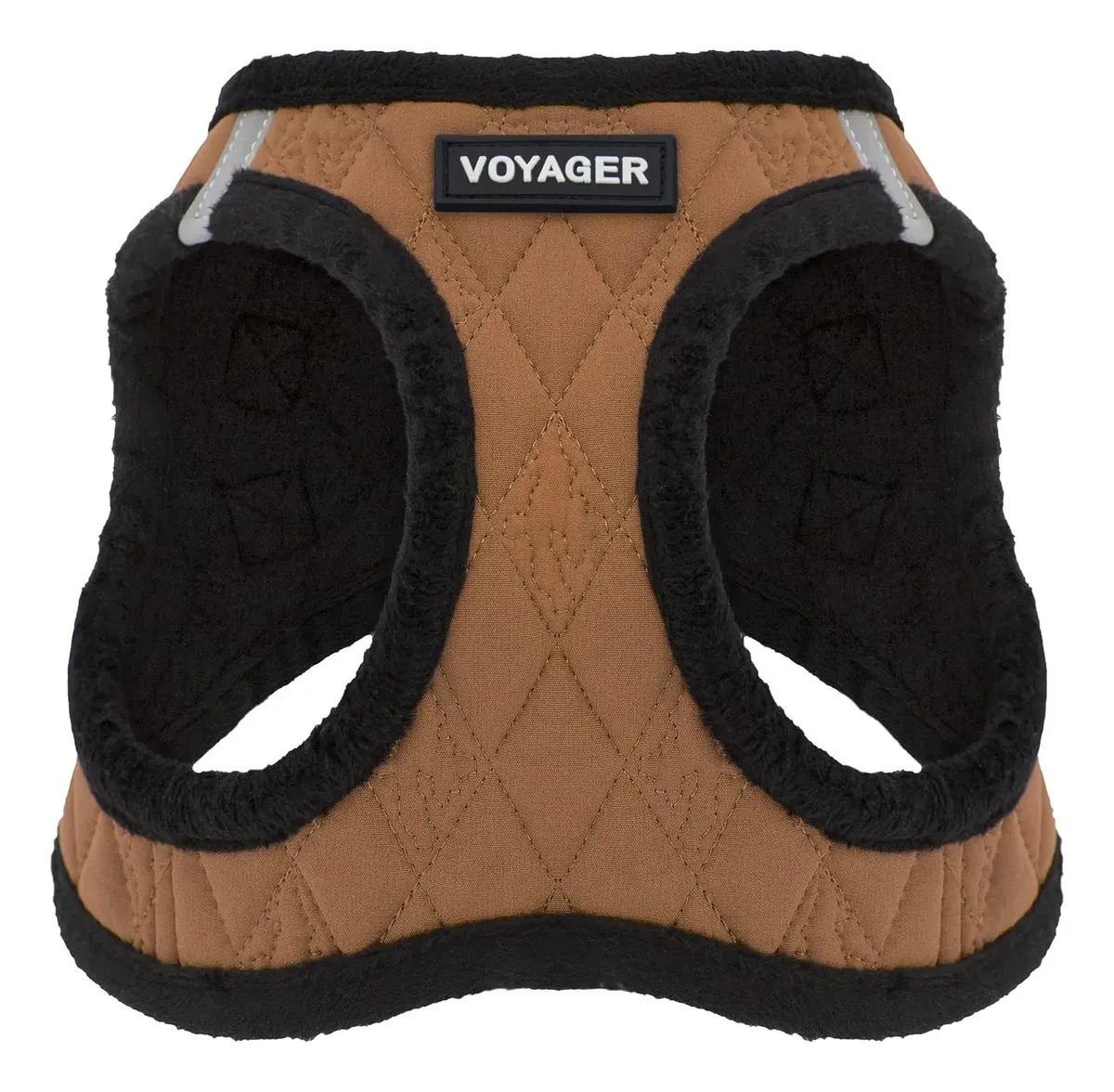 Best Pet Supplies Voyager - Arnés Tipo Chaleco De Meter Af. Arnés (felpa Beige) M Pana De Felpa