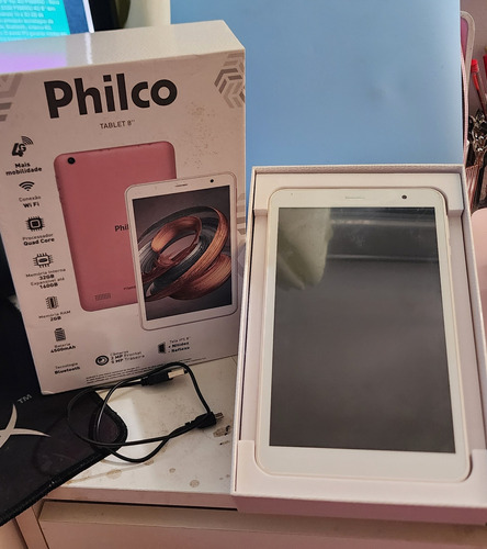 Tablet Philco 32gb 2gb Ram 8 Pol. 4g Ptb8rrg - Rosa