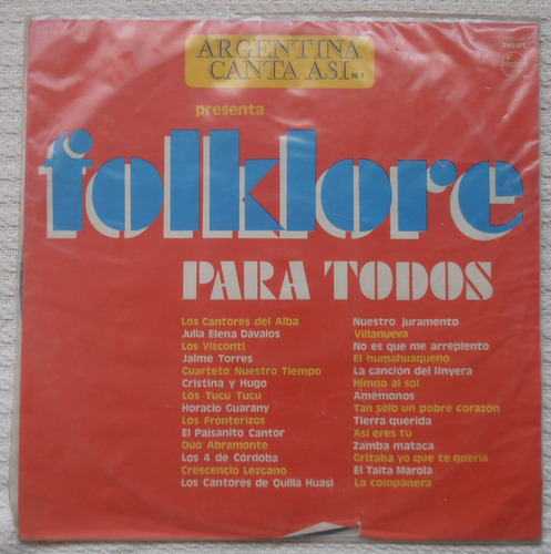 Folklore Para Todos ( L P Ed. Uruguay 1975)