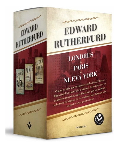 Estuche Edward Rutherfurd (londres / París / Nueva York) - E