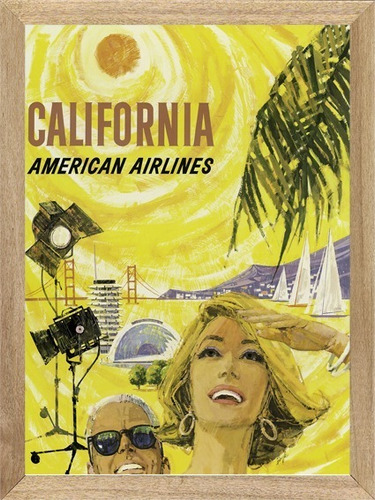 Aviones California Airlines , Cuadro, Poster, Turismo.  P636