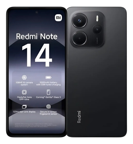 Xiaomi Redmi Note 14 Dual Sim 256gb 8gb 4g Global Cor Cinza-escuro