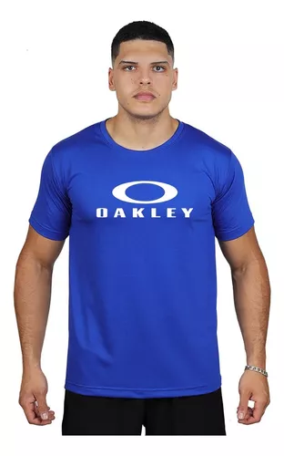 Camiseta Oakley Hexagonal Tee Estampada Masculina - Azul Royal