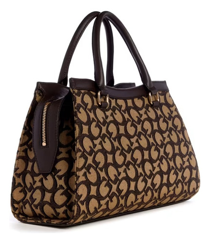 Guess Bolso Fg947306 Con Logo, Color Marrón