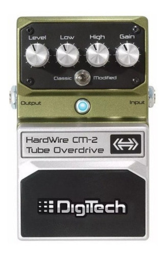 Pedal Digitech Hardwire Tube Overdrive Linea Profesio Cuo Color Gris claro