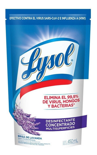 Lysol Dettol Doypack Lavanda X 450 Ml