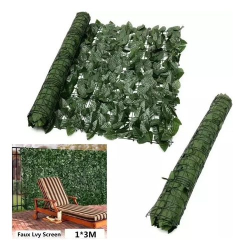 Enredadera Artificial Para Jardín Vertical Y Cercos X Rollo
