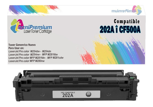 Toner Generico 202a | Para Impr Laser M254nw M281fdn M281fdw