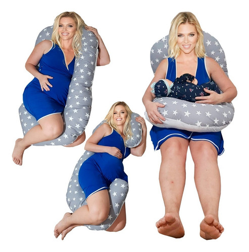 Imagen 1 de 7 de Almohada Amamantar,descanso Cuerpo Entero.funda Extraible