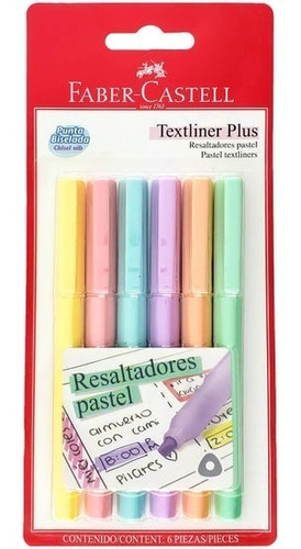 Set 6 Destacadores Faber Castell