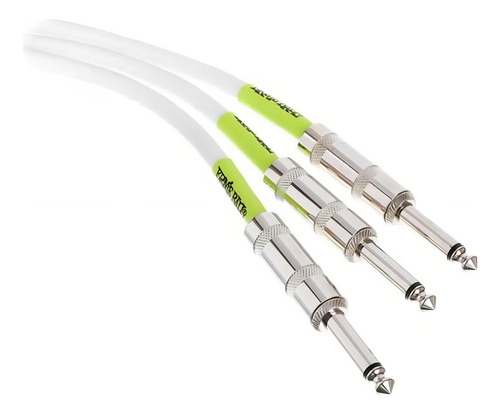 Cable de pedal de guitarra P10 X P10l de 45,72 cm C/3 White Ernie Ball