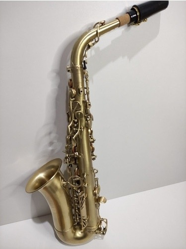 Saxofone Mib Alto Michael Escovado Dourado Estado De Novo