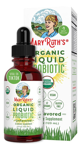 Mary Ruth's Organic Liquid Probiótico A Base De Plantas120ml