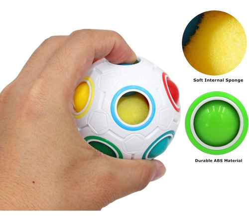 Cubo Magico Yj Bola Arcoiris Puzzle Juego De Ingenio
