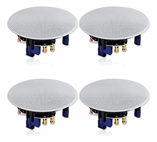 320 Watts 2 Way Flush Mount Ceiling Speakers 4 Inches P...