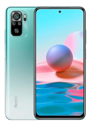 Imagen 1 de 3 de Xiaomi Redmi Note 10 Dual SIM 128 GB verde lago 6 GB RAM