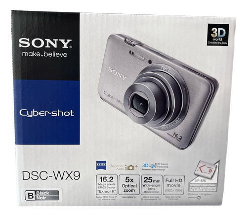 Kit Camara De Fotos Digital Sony Dsc-wx9 Plateado