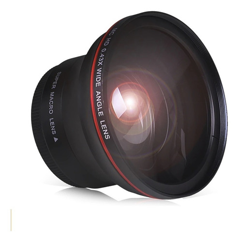 Imagen 1 de 10 de Lente Gran Angular Profesional Hd Con Macro , 0.43x Canon