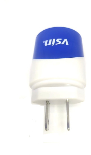 Cargador De Pared Universal Con 2 Puerto Usb Vsin En Azul