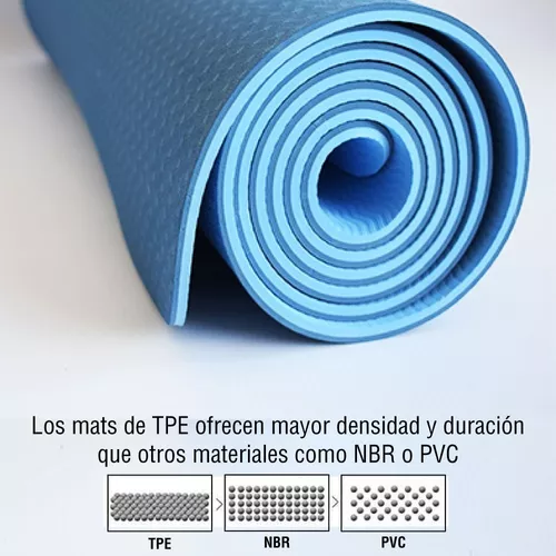 Mat Yoga Ecologico Tpe Duo 6 Mm Antideslizante Importado