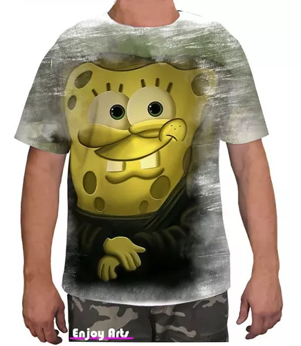 Camiseta Blusa feminina breaking bad bob esponja Baby look Preta