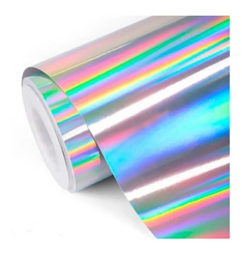 Vinil Adhesivo Tornasol Holográfico Sublimable 30 Cm X 5 Mt