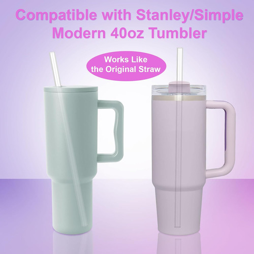 Pajitas Reutilizables Para Vaso De 40 Oz De Plástico