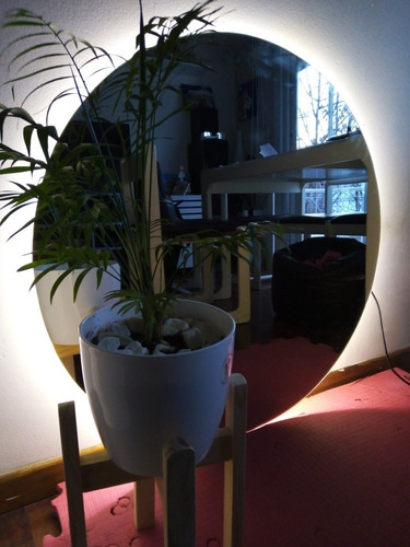 Espejo Redondo Con Luz Led De 60cm Para Baño