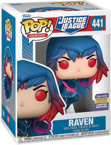 Funko Pop Raven #441 - Dc Justice League Winter Convenc 2022