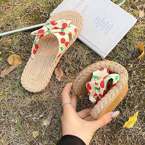 Zapatillas H Con Punta Abierta Para Mujer, Sandalias Cómodas