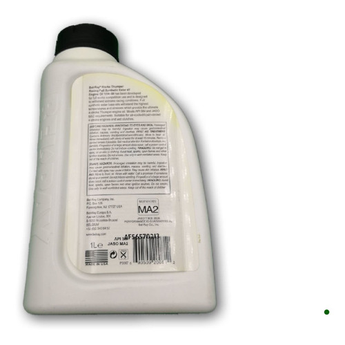 Imagen 2 de 2 de Aceite Bel Ray 10w50 Thumper 4t Full Sintetico Moto