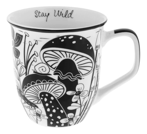 Karma Gifts - Taza Bohemia De 16 Onzas, Color Blanco Y Negro