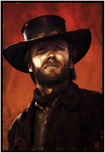 Cuadro Poster Premium 33x48cm Clint Eastwood