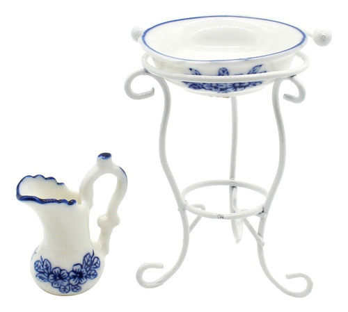 Escala 1/12 Mini Lavabo De Agua En Miniatura Accesorio
