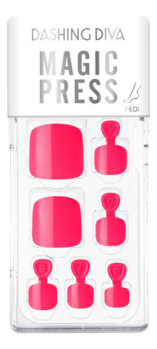 Uñas Hortensia Summer Neon Pink