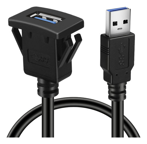 Batige Cable De Extension Cuadrado De Un Solo Puerto Usb 3.0