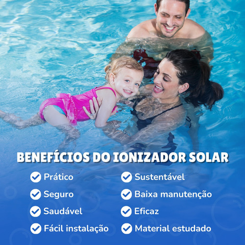 Ionizador Solar Para Piscinas De Até 130 Mil Litros