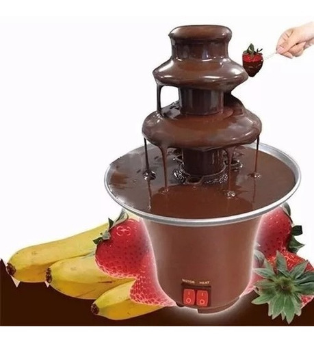 Cascada Fuente De Chocolate Fondue Tres Niveles