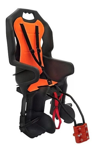 Cadeirinha Polisport Dusky Ff Traseira Para Quadro Varão Cor Laranja