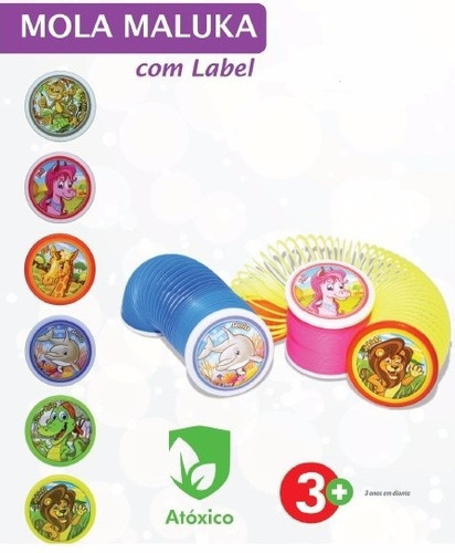 Mola Maluca C/label Brinquedo Mola Maluka ( Kit Com 100 )