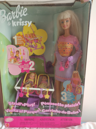 Barbie Y Krissy Stroll N Play   No Happy Family 