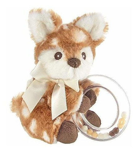 Bearton Baby Lil Willow Plush Fawn Shaker Toy Sonajero, 5 Pu