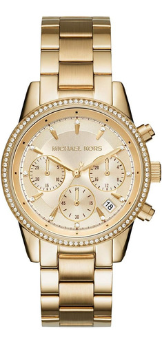 Michael Kors Reloj Ritz Dorado Para Mujer Mk6356