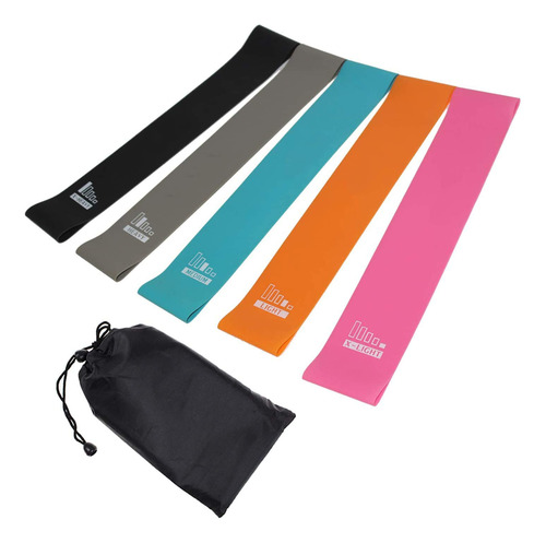 Bandas De Resistencia Fitness, Set De 5 Cintas Elasticas