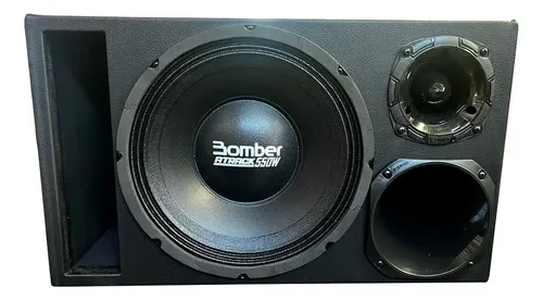 ボンボネロクリア•アクア•ダークセット Caixa Trio Montada Woofer Bomber Atrack 550 Rms Módulo Sd800