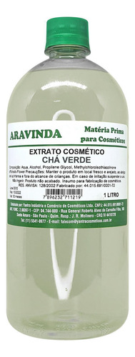 Extrato Glicolico De Chá Verde Para Cosmetico Sabonete Litro