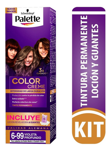  Tintes Palette Color Creme 6-99 Violeta Profundo