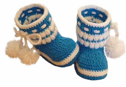 Escarpines Botas Tejidos Al Crochet Para Tu Bebe