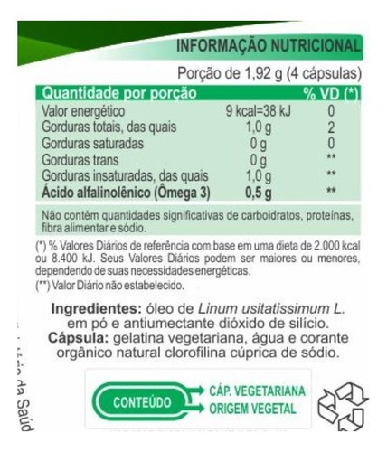 Ômega 3 Vegano - 60 Cápsulas - Unilife